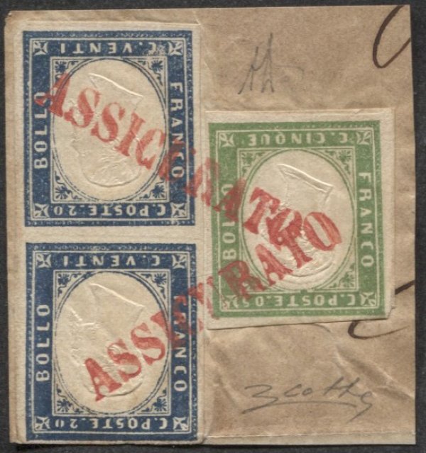 Antichi Stati Italiani - Sardegna - 20 + 5 cent (13Da + 15Da)