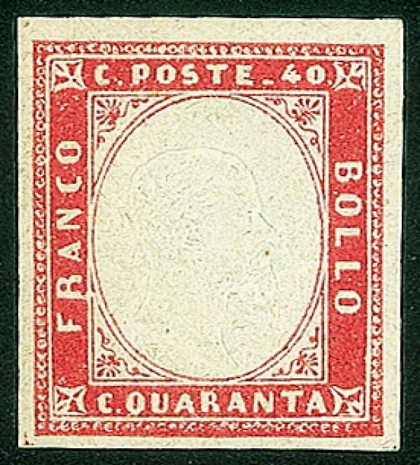 Antichi Stati Italiani - Sardegna - 1855 - 40 cent (16a)