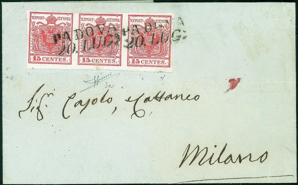 Antichi Stati Italiani   Lombardo Veneto   Lettera da Padova