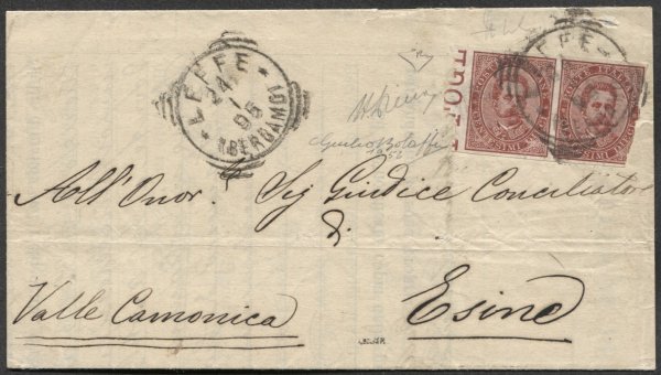 Italia - Regno - Umberto I - Lettera (38c)