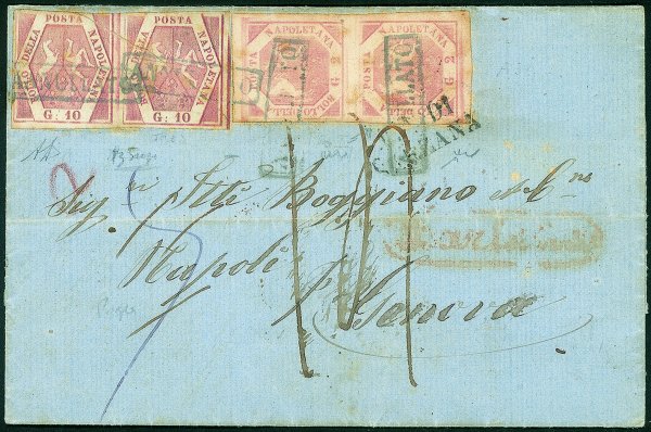 Antichi Stati Italiani - Napoli - Lettera da Barletta 31 maggio 1858