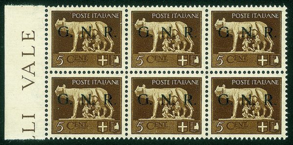 RSI - G.N.R. Brescia - 1943 - 5 cent (470/A)