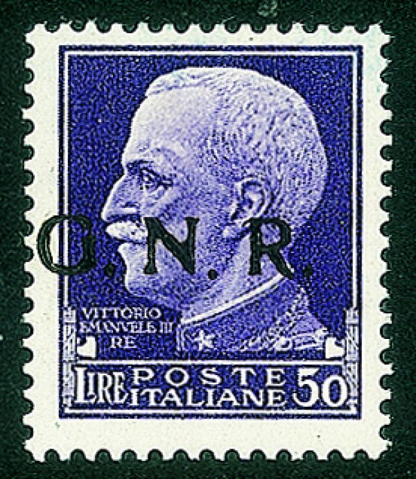 RSI - G.N.R. Brescia - 1943 - 50 lire (489/Ifd errore pd)