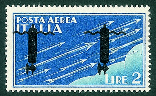 RSI - Verona - 1944 - 2 lire Aerea (P15Aa)