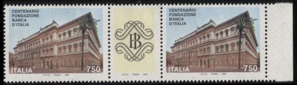 Repubblica   750 lire + 750 lire (Bola  i 2202 B)