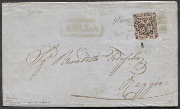 Antichi Stati Italiani - Ducato di Modena -  Lettera (2c)