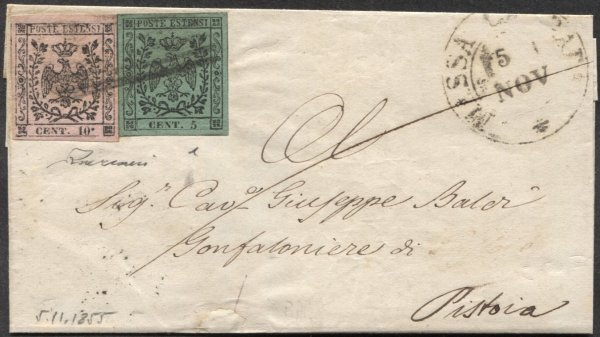 Antichi Stati Italiani - Ducato di Modena -  Letterina (9g + 1)