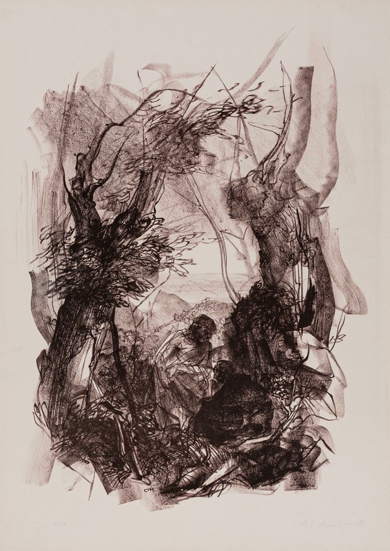 Senza titolo (Figura nel bosco)