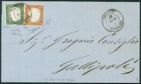 Regno - Vittorio Emanuele II - Mista Sardegna/Regno - 5 cent verde (13Ea)