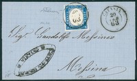 Regno - Vittorio Emanuele II - Esemplare del 15 cent azzurro (11)