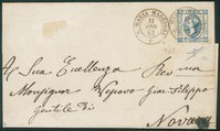 Regno - Vittorio Emanuele II - Esemplare del 15 cent litografico (12ca)