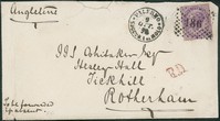 Regno - Vittorio Emanuele II - Busta affrancata con 60 cent V. Emanuele II lilla intenso violaceo (T21b)