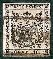 Antichi Stati Italiani - Modena - 1852 - 10 cent rosa (9)