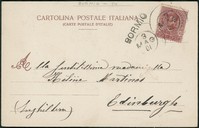 Regno - Umberto I - Bormio (SO) + muto a data annullatore