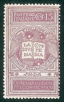 Regno - Vittorio Emanuele III - 1921 - 15 cent Dante (116B)