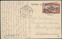 Regno - Vittorio Emanuele III - Cartolina illustrata da Abbazia affrancata con 60 + 30 cent Anno Santo (172)