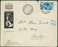 Regno - Vittorio Emanuele III - Busta intestata Liceo Scientifico Pareggiato Iglesias