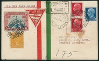 Regno - Posta Aerea - Aerogramma raccomandato impostato a Roma per Managua (Nicaragua) del 3.8.31