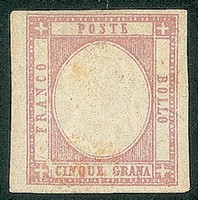 Antichi Stati Italiani - Province Napoletane - 1861 - 5 grana lilla (21c)
