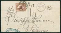 Regno - Segnatasse - Lettera da Malta