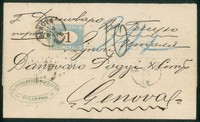 Regno - Segnatasse - Bella lettera da Tapahpta (Russia)