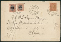 Regno - Segnatasse - Busta affrancata con 20 cent Umberto (39)