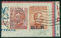 Regno - B.L.P - 20 cent BLP (7) + complementare (127)