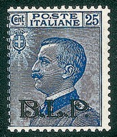 Regno - B.L.P - 1922 - 25 cent (8 - varietà)