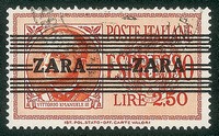 Occupazioni II guerra mondiale - Occupazione Tedesca - Zara - 1943 - 2,50 lire (4 - terzo tipo)