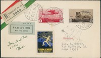 Colonie - Libia - Fiera Campionaria (Aerea 4/7 + complementari) - 4 aerogrammi FDC (8 marzo 1932)