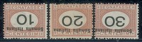 Colonie - Somalia - 1926 - Segnatasse (42a/47a) - soprastampe e cifre capovolte - serie completa