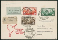 Colonie - Tripolitania - IV Volo in Sud America (Longhi 107) - corriere della Tripolitania