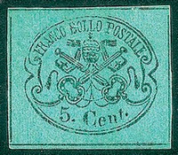 Antichi Stati Italiani - Stato pontificio - 1867 - 5 cent (16)