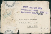 Europa e Oltremare - Belgio - 1955 - Bruxelles Leopoldville - aerogramma con timbro 'posta recuperata'