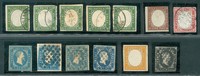 Antichi Stati Italiani - Sardegna - 1851/1861 - Insieme di 105 esemplari nuovi e usati del periodo