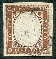 Antichi Stati Italiani - Sardegna - 1861 - 3 lire rame vivo (18A)