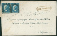 Antichi Stati Italiani - Sicilia - Randazzo (P.ti 12) - coppia del 2 grana (6 - posiz. 35/36)