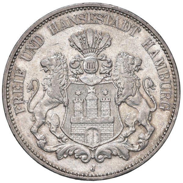 GERMANIA  -  Secondo Reich (1871-1918) - CittÃ  libera di Amburgo (1324-1922)