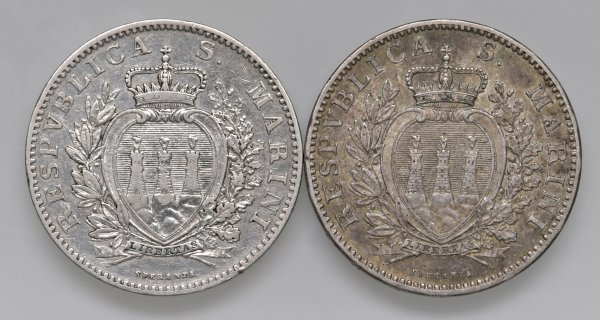 SAN MARINO  -  Vecchia monetazione (1864-1938)