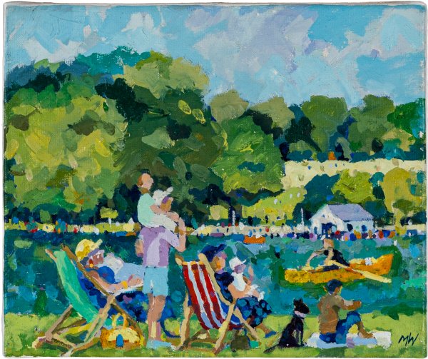 MICHAEL WARREN - Sunbathing - The Serpentine, Hyde Park
