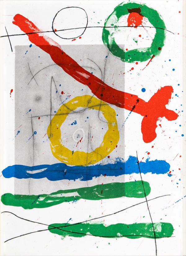 JOAN MIRÒ - Derriere le miroir. Miro. Peintures sur cartons