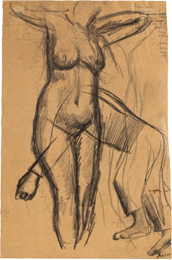 MARIO SIRONI - Studio di figura e nudo