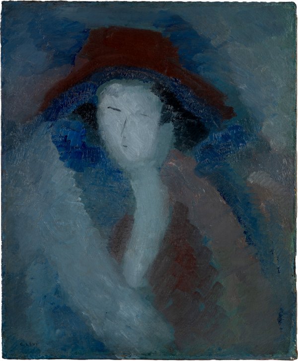 CARLO LEVI - Figura di donna con cappello
