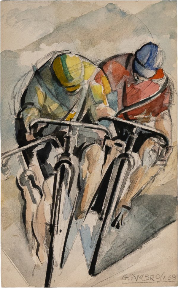 AMBROSI ALFREDO GAURO - Ciclisti in volata