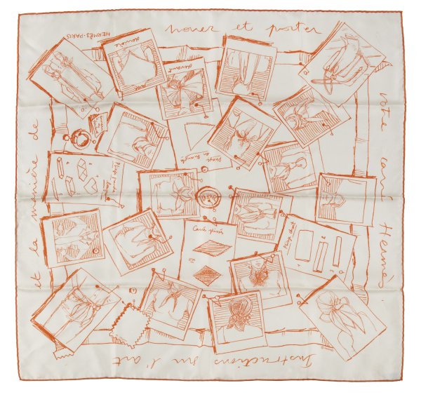 Hermes - Foulard 'Instructions sur l'Art de Nouer et Porter Vostre Carré'