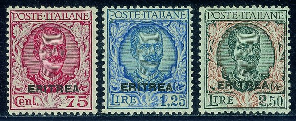 Colonie - Eritrea - 1926 - Soprastampati (113/115) - serie completa