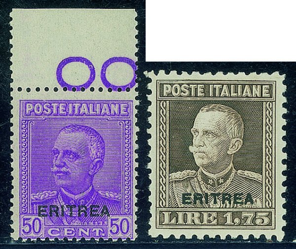 Colonie - Eritrea - 1928/1929 - Soprastampati (136/137) - serie completa