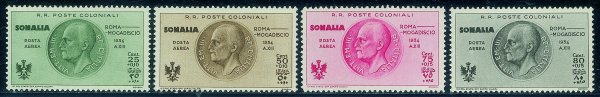 Colonie - Somalia - 1934 - Roma Mogadiscio (7/16) - serie completa