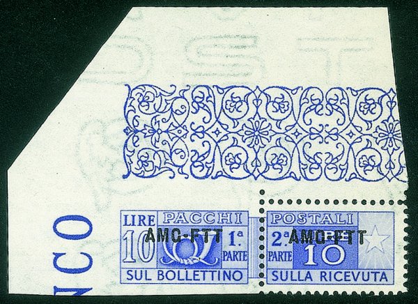 Trieste - Trieste AMG FTT - 1949/1953 - 10 lire Pacchi Postali (18/Io)