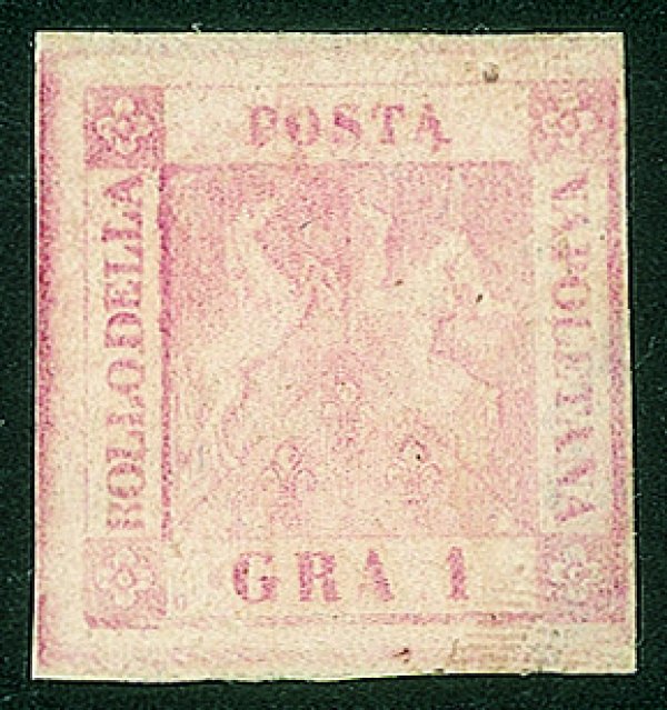 Antichi Stati Italiani - Napoli - 1858 gr. 1 rosa carminio  II tavola (4)